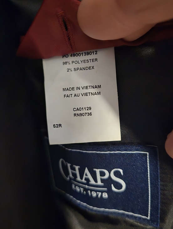 Chaps Black Men's Sport Coat Blazer - Picture 4 of 4